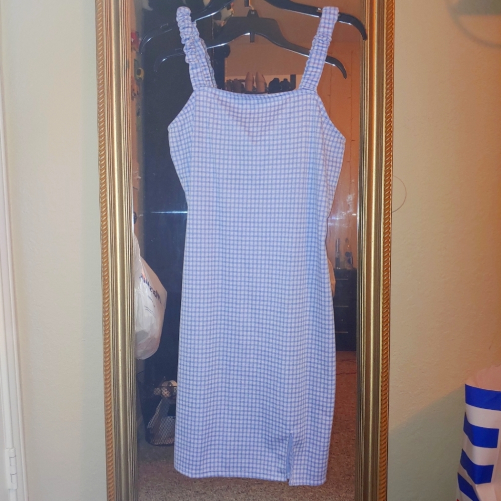 Plaid bodycon dress